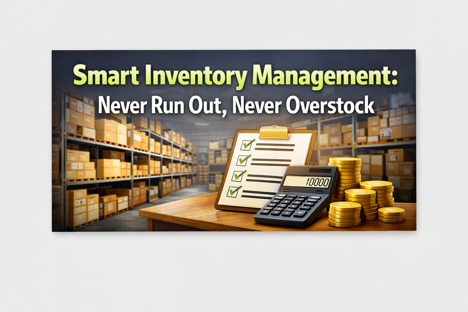 Smart Inventory Management: Never Run Out, Never Overstock